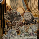 Alice In Wonderland Wooden Book Nook Bookshelf Insert