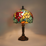 Glass Lamp with Coloured Stained Glass