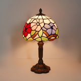 Tiffany Style Lamp with Coloured Stained Glass