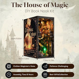 The House of Magic 3D Wooden Puzzle Book Nook Kit
