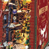 Merry Christmas Diagon Alley DIY Book Nook Shelf