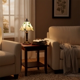Retro Glass Leaf-Shaped Lamp