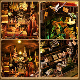 The House of Magic 3D Wooden Puzzle Book Nook Kit