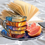 Handcrafted 3D Mug with Stacked Books for Book Lovers