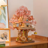 Sakura Tree House – DIY 3D Wooden Puzzle Kit