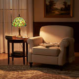 Elephant-Shaped Lamp with Stained Glass
