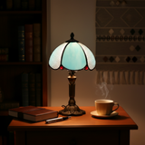 Lamp with Blue Glass Body