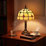 Gold Table Stained Glass Lamp
