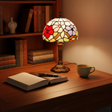 Tiffany Style Lamp with Coloured Stained Glass