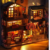 Japan Ancient Town DIY Crafts Book Nook