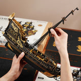 Seahorse Barque – DIY 3D Wooden Puzzle Kit