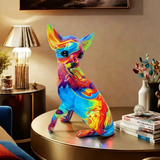 Chihuahua Resin Lamp