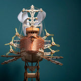 Handcrafted Masterpiece Fantasy Airships – DIY Wooden 3D Model Kit