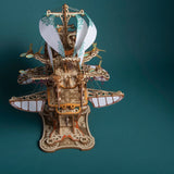 Handcrafted Masterpiece Fantasy Airships – DIY Wooden 3D Model Kit