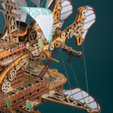 Handcrafted Masterpiece Fantasy Airships – DIY Wooden 3D Model Kit