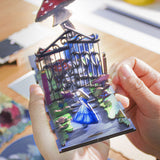 Garden Travel Notes DIY Wooden Book Nook Shelf Insert