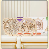 Mechanical Kinetic Art 3D Wooden Puzzle Kit