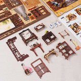 Ink Rhyme Bookstore DIY Wooden Book Nook Kit Bookshelf Inserts