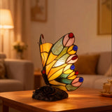 Lamp with Yellow Mosaic Wings