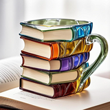 Artistic 3D Mug with Books