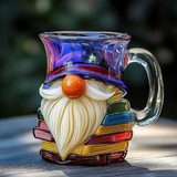 Artistic 3D Mug with Dwarf and Books