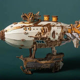 Steam Age Blimp – DIY 3D Wooden Puzzle Kit