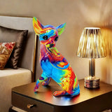 Chihuahua Resin Lamp