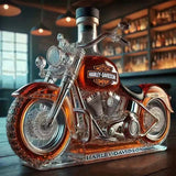 Whiskey Carafe in the Shape of a Harley-Davidson Motorcycle