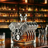 Whiskey Carafe in V8 Engine Shape