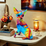 Chihuahua Resin Lamp