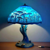 Blue Table Lamp with Mysterious Atmosphere