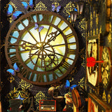 Detective Agency Wooden Puzzle Book Nook Shelf Insert