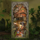 Elven Paradise Booknook Bookshelf Insert