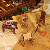 Library Of Books Wooden Puzzle Book Nook Bookshelf