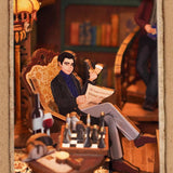 Sherlock Holmes Detective Agency Wooden Puzzle Book Nook