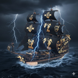 Seahorse Barque – DIY 3D Wooden Puzzle Kit